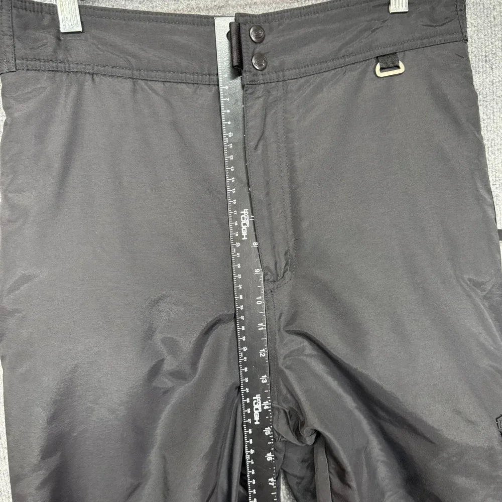 SLALOM Pants Mens Medium Black Ski Snowboard Insulated Lined Waterproof‎ Nylon